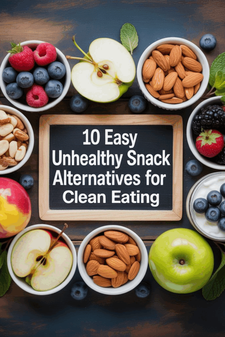 10 Easy Snack Alternatives for Clean Eating